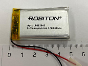 Аккумулятор Li-pol 6,0*29*45 3,7v 800mAh (602945) Robiton