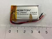 Аккумулятор Li-pol 6,0*20*35 3,7v 350mAh (062035) Robiton
