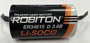 батарейка ER34615-FT 3.6V Litiun ROBITON (LS33600) с лепестковыми выводами SR2