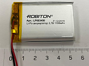 Аккумулятор Li-pol 6,0*34*50 3,7v 1100mAh (063450) Robiton
