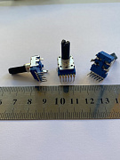 резистор переменный сдвоенный WH 1211 6pin B20K L20mm