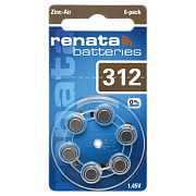 батарейка ZA312 Renata