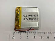 Аккумулятор Li-pol 4,0*30*30 3,7v 300mAh (403030)