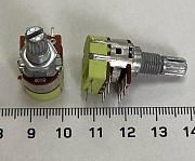 резистор переменный сдвоенный с выключателем WH9015-2 W/S B10K