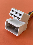 Разъем на 6pin  TP6x6,3 (9095/9011СБ) клемма 6,3мм c проводом 0,75мм²
