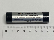 Аккумулятор ICR18650 3,7V 3500мА с защитой