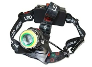 Фонарь наголовный аккум H-T577 1Led+Cob  2х18650 MicroUSB 2в1