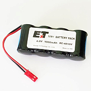 Аккумулятор ET RC-4810V BL1 4.8V, 1000mАh, Ni-Mh, 4H-2/3A1500Т