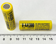 аккумулятор ET H-AA1300 14.5*49.0 1.2В, 1300мАч, Ni-Mh