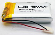 аккумулятор LP103450 3.7V 1800mA GoPower