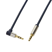 Кабель Аудио Premium H224  AUX Jack 3,5mm M/M 90° 1800mm 