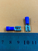 клемма плоская VD2-6,3(м) синяя