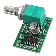 модуль усилитель мощности PAM8403 2x3W Uпит.2,5-5V с регул. громкости