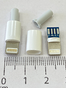разъем micro USB для IP штекер прямой белый