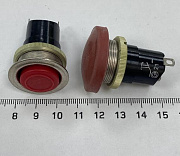 кнопка К2-2П (250V 5A) D=20, металл
