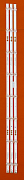 Светодиодная планка 06-43F5-3030-0D22-3X8-782X12 (к-т 3 пл по 782 мм 8 линз)