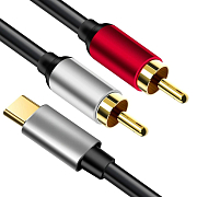 Кабель Аудио Premium H263 Type-C to 2RCA 1800mm 