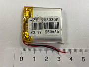 Аккумулятор Li-pol 7.0*30*30 3,7v 550mAh (703030)