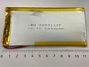 Аккумулятор Li-pol 3,0*53*113 3,7v 3000mAh (0353113)