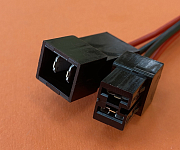 Разъем на 2pin  TP2x6,3 (9003/9004СБ) клемма 6,3мм c проводом 0,75мм²