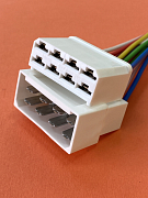 Разъем на 8pin  TP8x6,3 (9012/9096СБ) клемма 6,3мм c проводом 0,75мм²