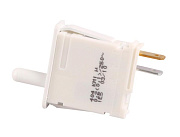 Кнопка света 2-контакта HL-404KM6 0,1A/250V аналог BOSСH (белая, длина штока 2,0см) на холодильник, 4316, 1007833